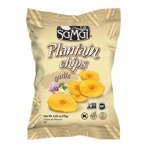 Chips de bananes plantain à l'ail