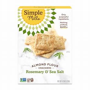 Crackers Gourmands Romarin & Sel de Mer – Simple Mills