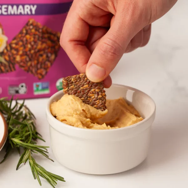 Crackers Bio aux Graines de Lin & Romarin – Sans Gluten, Riche en Fibres – Image 6